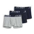 thumbnail image 4 of Jockey Men's 3-Pack + 1 Active Stretch Mid-Rise Midway Brief, Blue Multi, L, 4 of 6