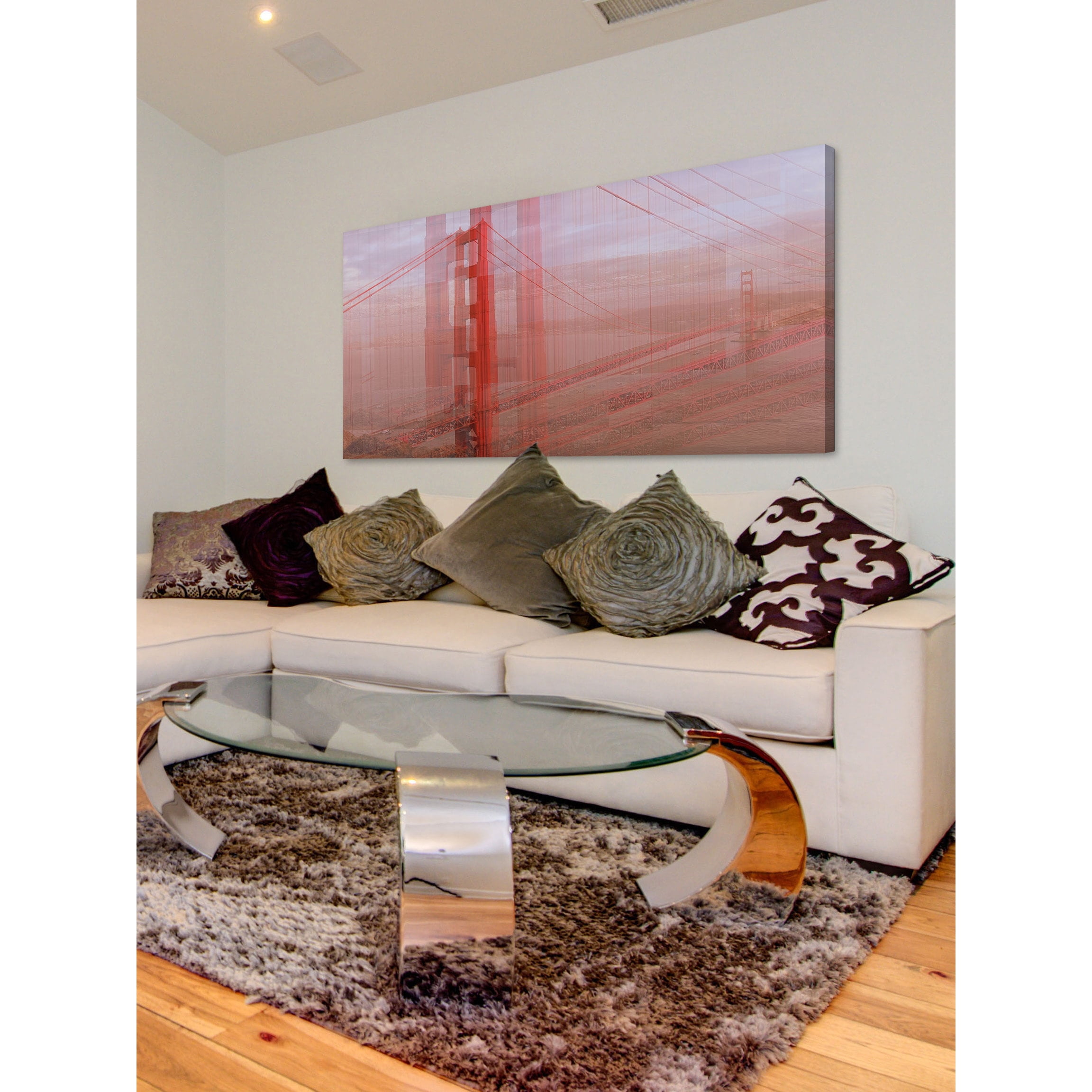 Marmont Hill ''International Orange'' Painting Print on Wrapped Canvas