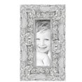 thumbnail image 2 of ArtToFrames 4" x 11" Platinum Baroque Luxe Picture Frame, 4x11 inch Silver Wood Poster Frame (WOM-5265),  Pack, 2 of 7