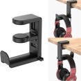 thumbnail image 4 of Gaming Headset Headphone Hook Holder Hanger Mount,360 Degree Rotatable Headphones Headphones Stand with Adjustable & Rotating Arm Clamp, Under Desk Design, Universal Fit, 4 of 6
