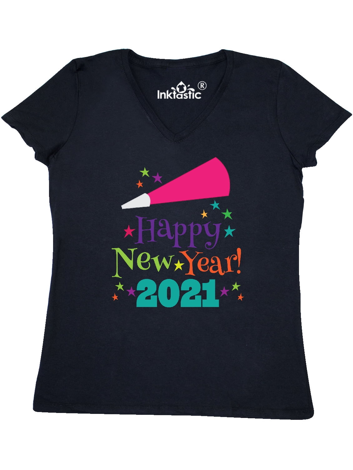 Amazon.com: womens happy new year funny new years eve gift men women kids v-neck t-shirt: clothing INKtastic - Happy New Year 2021 Women's V-Neck T-Shirt - Walmart.com - Walmart.com