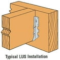 thumbnail image 3 of Simpson Strong Tie LUS26 2 x 6 Double Shear Joist Hangers - Quantity 25, 3 of 3
