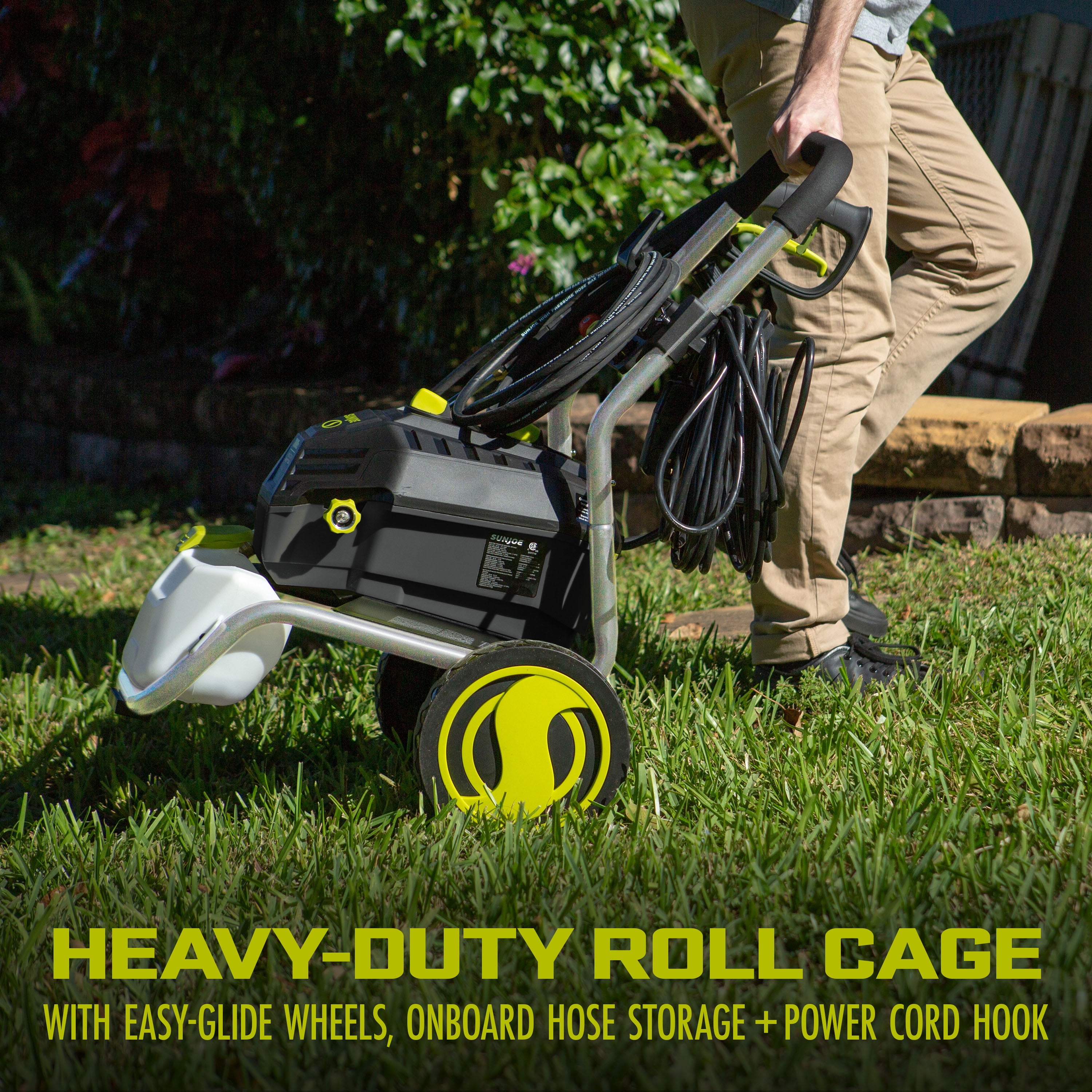 Sun Joe Electric Pressure Washer, Quick Connect Nozzles & Adjustable Wand, 14.9-Amp