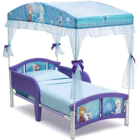 Delta Children Disney Frozen Plastic Toddler Canopy Bed, (The Best Toddler Beds)