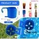 thumbnail image 2 of (Azul 4PCS) Portavasos junto a la piscina para piscinas sobre el suelo Portavasos de plástico para piscina para el lado de la piscina Sin derrames Portavasos para piscina, 2 of 5