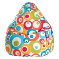 thumbnail image 2 of Gouchee Home Inc. Sitting Point Oeko-Tex Cotton Extra Large Bean Bag Purple, 2 of 3