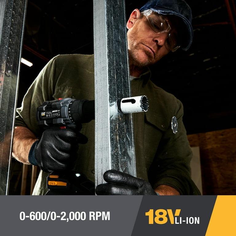 CAT DX11 18V Brushless Cordless Drill/Driver Kit With 2 Batteries - Powerful & Reliable