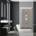 thumbnail image 3 of Amerelle 163TAN Century Wallplate, 1 Toggle, Steel, Antique Nickel, 1-Pack, 3 of 3
