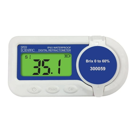 Waterproof Digital Refractometer - 0% to 60% Brix