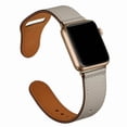 thumbnail image 3 of Compatible with iWatch Band 45mm 44mm 42mm 41mm 40mm 38mm, Genuine Leather Replacement Band Strap Compatible with Apple Watch SE Series 7 6 5 4 3 2 1, 3 of 10