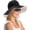 Black, variant on UPF 50+ Cotton Beach Hat, Foldable Shapeable Wide Brim Sun Cap with Chin Strap for Women