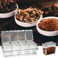 thumbnail image 3 of Juego de recipientes transparentes para especias con tapa y cuchara, organizador de cocina 4 en 1 para sal, azúcar y pimienta, frascos herméticos para almacenamiento en la despensa., 3 of 7