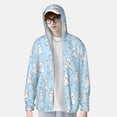 thumbnail image 2 of Cauagu Rabbit And Bird for Sun Protection Hoodie for Men and Women, Long Sleeve Rash Guard Fishing Running Quick Dry Lightweigh-X-Large, 2 of 7