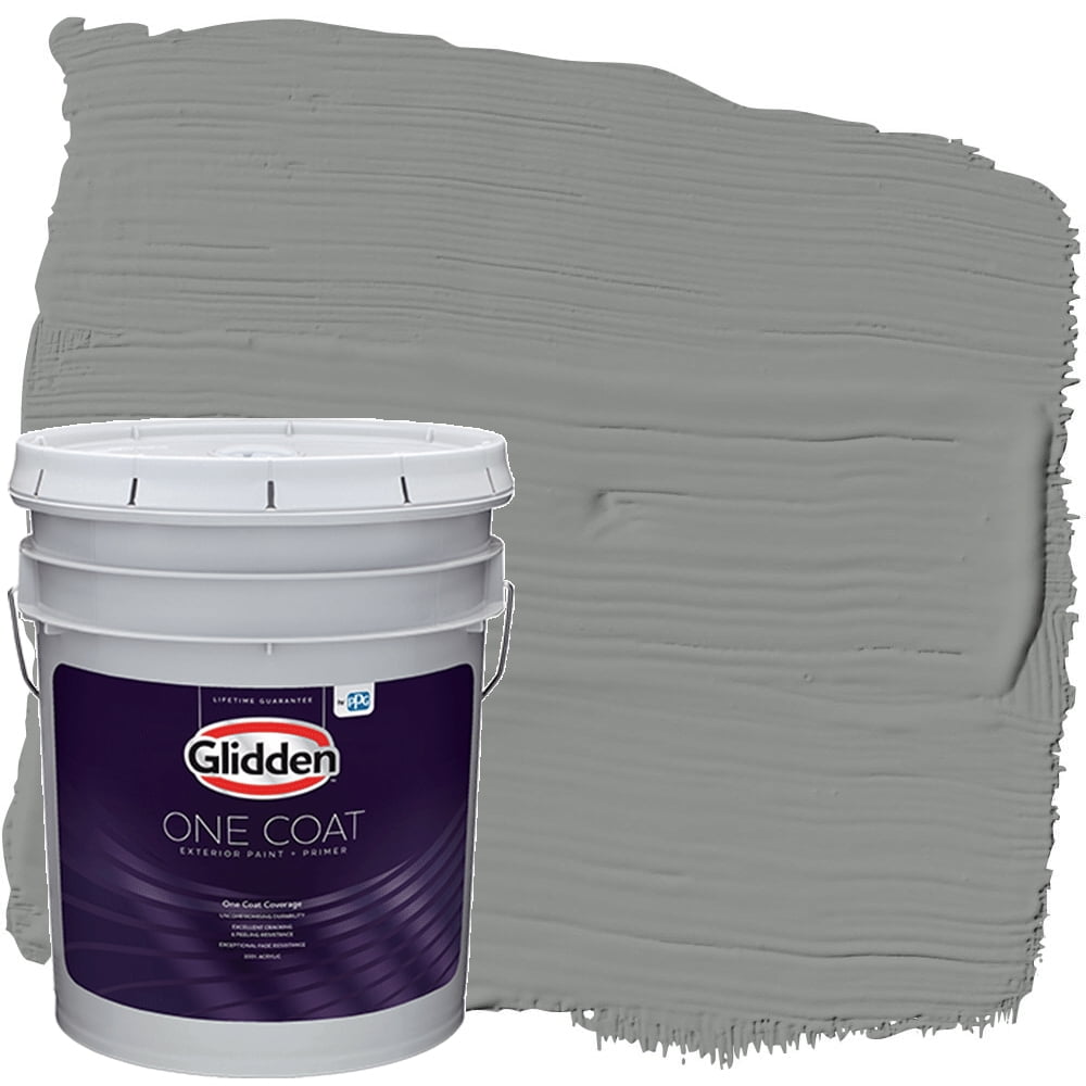 Glidden One Coat Exterior Paint and Primer, Phoenix Fossil