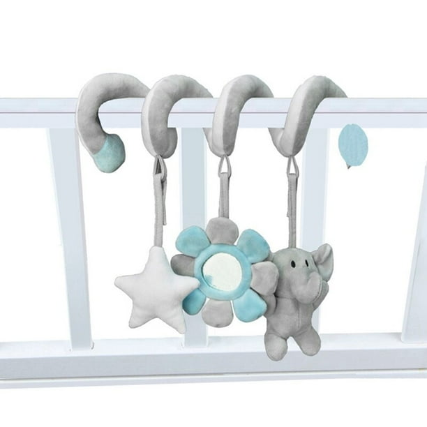 Juguete colgante en espiral para cuna de bebé, sonajero colgante para carro, herramienta interactiva de educación temprana, cochecito para recién nacidoQ4 zhangmengya unisex