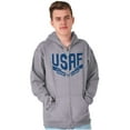 thumbnail image 5 of US Air Force Vintage Banner Logo Zip Up Hoodie Men's Women's Brisco Brands L, 5 of 6