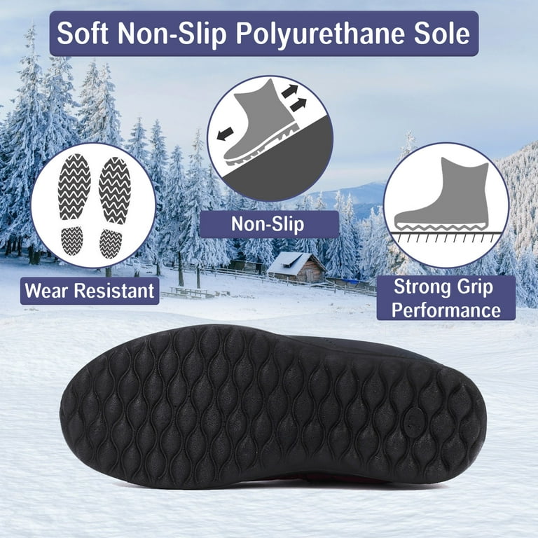 gracosy Warm Snow Boots Winter Warm Ankle Bootie Fur Lining Boots Waterproof Thickening Winter Shoes for Women Walmart