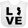 thumbnail image 3 of Inktastic Love New Jersey Boys or Girls Baby Bib, 3 of 4