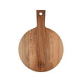 thumbnail image 2 of Teak Round Serving Board - Compass - 12" W x 16-1/2" L x 1/2" Thick, 2 of 5
