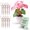 Begonia Red, variant on Twigs Ga Stackable Plant Support Moonstone 3 Pack 17"