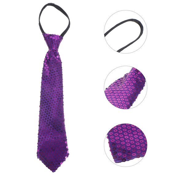HEMOTON Necktie Ornament Cosplay Sequin Delicate Appearance Party Child