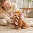 thumbnail image 5 of Dog Hoodie Warm Autumn Winter Pet Sweatshirt ,Brown Mouse Hoodie,L, 5 of 5