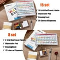 thumbnail image 5 of Tobios Watercolor Set, Tobios Mini Watercolor Travel Kit with Picture Book, 2025 New Mini Watercolors Paint Set for Beginners With 12/24 Color Paints (Walnut-15 Grids), 5 of 7