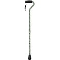 thumbnail image 3 of PCP Adjustable Cane, Designer Print, Offset Handle, Wrist Strap, Green Camo Pattern,, 3 of 5