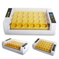 thumbnail image 3 of Incubadora de 24 huevos con giro automático de huevos, control de humedad y luz de vela de huevo, incubadora multifuncional para pollitos con visualización de temperatura y días para incubar huevos de, 3 of 8