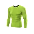 thumbnail image 3 of SUPERHOMUSE Mens Gym Compression Under Base Layer Tops Long Sleeve Quick Dry Sports T-Shirts, 3 of 5