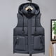 thumbnail image 1 of Ceisia Men's Fashion Stand Collar Zipper Sleeveless Tank with Pockets Casual Outerwear Gift, 1 of 3
