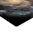 thumbnail image 2 of Ambesonne Galaxy Fitted Sheet, Star Disc in Huge Space, Queen Size, Black Beige Violet, 2 of 3