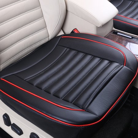 PU Leather Car Seat Cushion Seat Cover Protector Mat with Organizer for Universal Car SUV