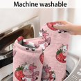 thumbnail image 5 of Pink Cow Strawberry Scarf Pattern Bathroom Rugs Mat,Non Slip Microfiber Bathroom Rug,Rubber Backing,Soft Bathroom Mats for Bathroom Floor,Tub and Shower,20x32in(50x80cm), 5 of 5