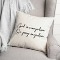 thumbnail image 2 of Creative Products Pray Anywhere 18x18 Spun Poly Pillow, 2 of 2