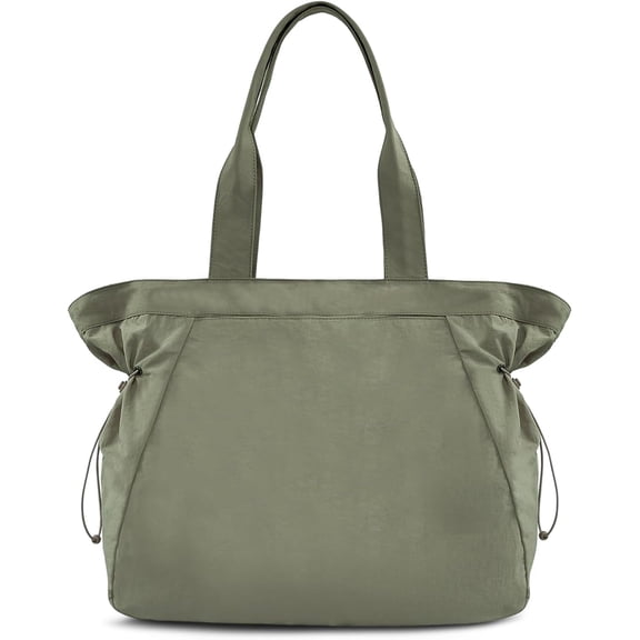LinYooLi 18L Large Side-Cinch Shopper Bags, Lightweight Tote Bag for Women, Workout Handbag Shoulder Bag for Shopping Travel