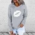 thumbnail image 2 of Sudadera con Capucha con Estampado de Esqueleto Divertido para Mujer Gibobby Gris S, 2 of 5