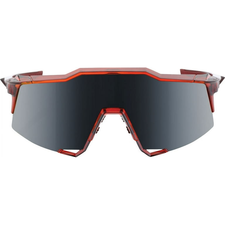 100% Speedcraft Sunglasses: Cherry Palace Frame with Black Mirror