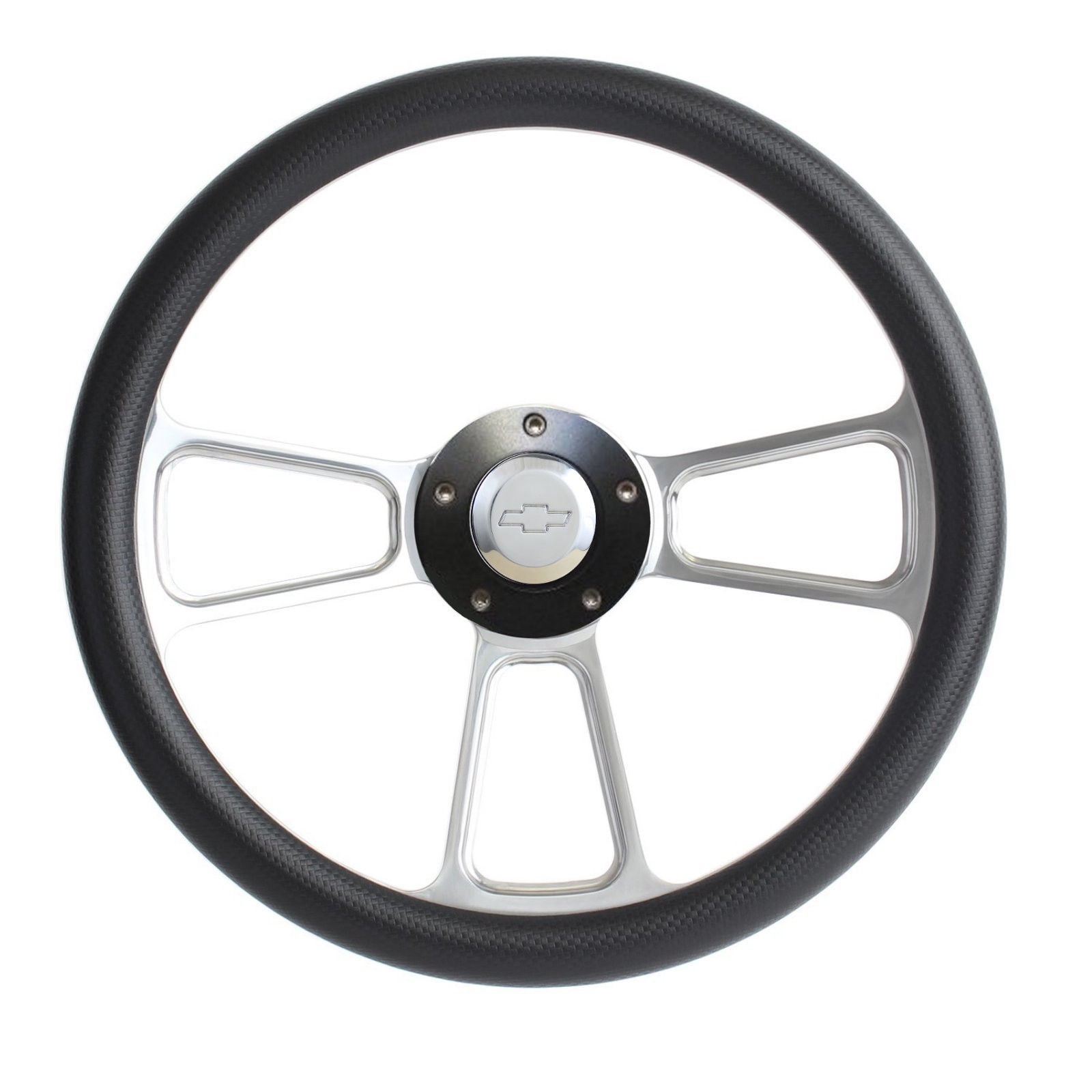 Hot Rod Black Custom Billet Steering Wheel Boss Kit for ididit