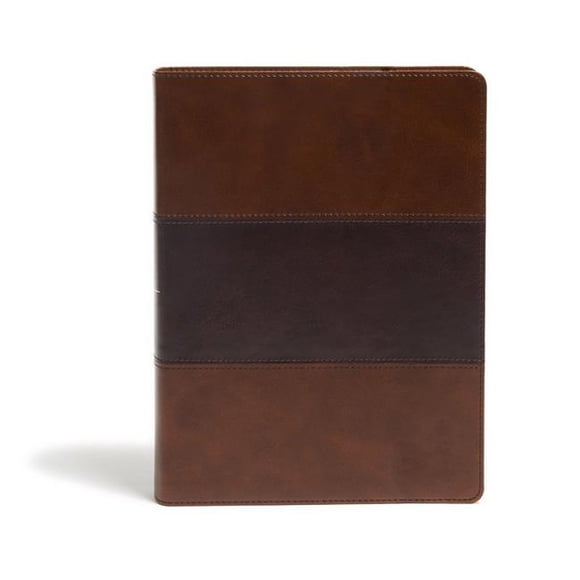 KJV Étude Bible&44; Selle Brun LeatherTouch Indexé