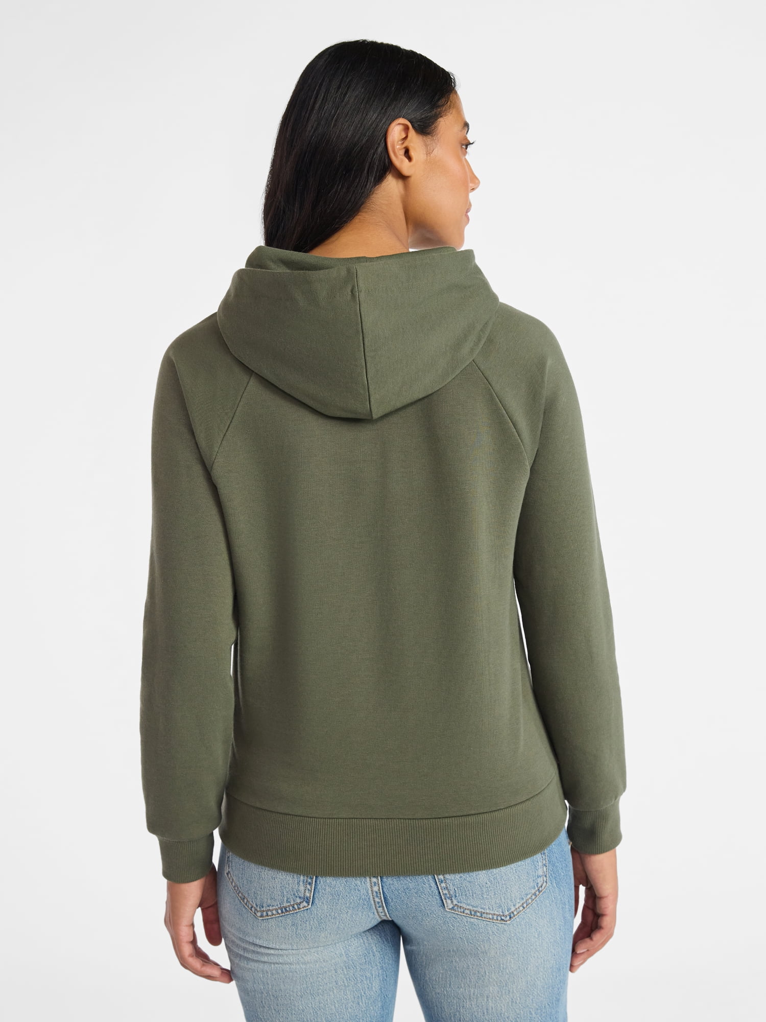 Time and Tru Women's Fleece Hoodie, Sizes XS-XXXL