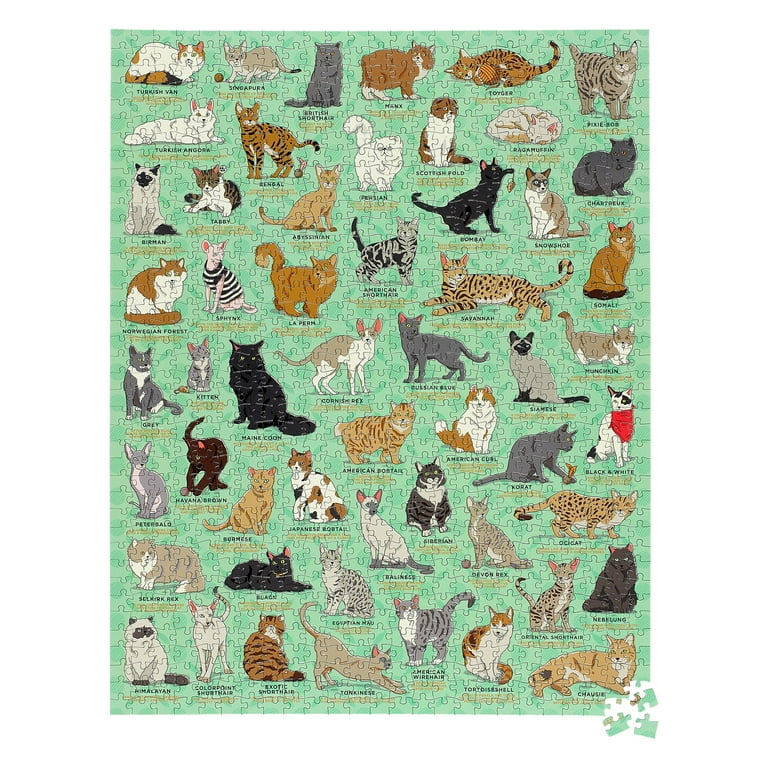 World’s Most Difficult Jigsaw Puzzle - Cats - Double Sided Puzzle - 15 in