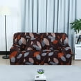 thumbnail image 2 of PiccoCasa Leaves Pattern Stretch Sofa Covers for 3 Seater, Multicolor Large, 2 of 8