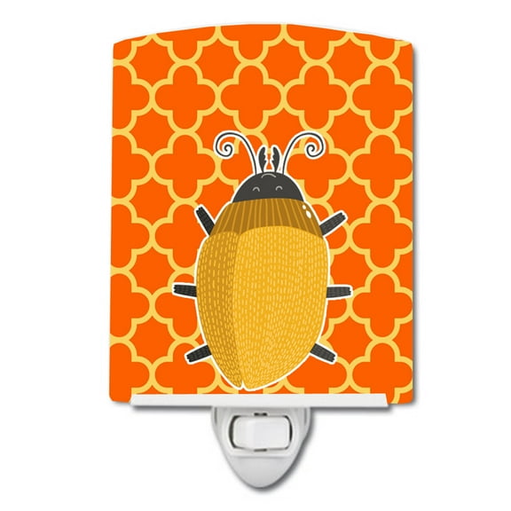 Caroline's Treasures BB6772CNL Beetle Ceramic Night Light, 6x4x3", multicolor