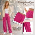 thumbnail image 4 of SWQZVT Womens Cargo Sweatpants Baggy High Waisted Joggers Sweat Pants Athletic Pants with Pockets, 4 of 8
