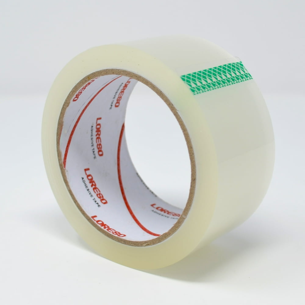 Loreso Extra Strong Thick Clear Packing Tape Refill Rolls - Heavy Duty ...