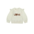 thumbnail image 3 of Wonderluxe Baby Girls' Long Sleeve Sweatshirt and Pant, 3-Piece Set, Sizes 0-3M-24M, 3 of 13