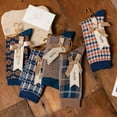 thumbnail image 2 of Zhengup Women's 5 Pairs Aesthetic Socking Coquette Retro Cotton Socks Vintage Harajuku Crew Socks Plaid Warm Ankle Socks, 2 of 7