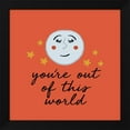 thumbnail image 2 of Ani Del Sol 15x15 Black Modern Wood Framed Wall Art Titled - Youre Out Of This World, 2 of 6