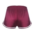 thumbnail image 5 of TRUBKH Running Shorts for Women Leather Shorts for Women High Waisted Shorts Women Work Out Shorts Buttlifting Shapewear Butt Lifting Leggings for Women Workout Shorts for Women Wine S, 5 of 9